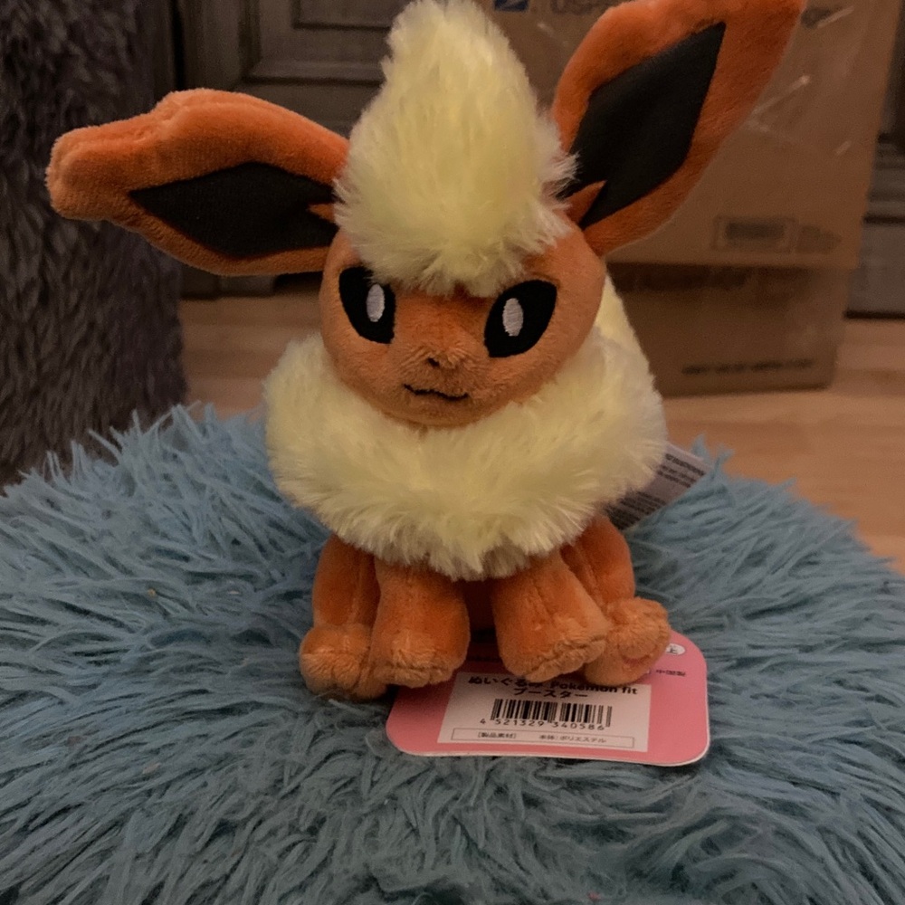 Adorable Orange and Cream Plush Toy